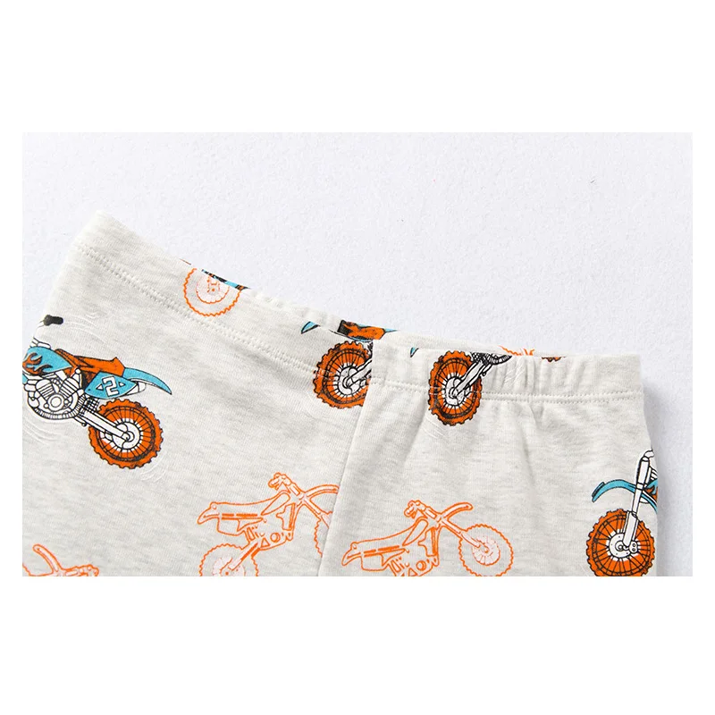 Baby Girls Long Sleeve Cotton Pajamas Sets Kids Pijamas Infantil Nightwear Boys motorcycle Sleepwear Toddler Cartoon pyjama | Мать и