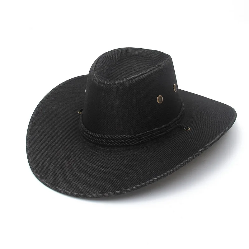Шляпа Ковбойская мужская с широкими полями в Западном и американском стиле