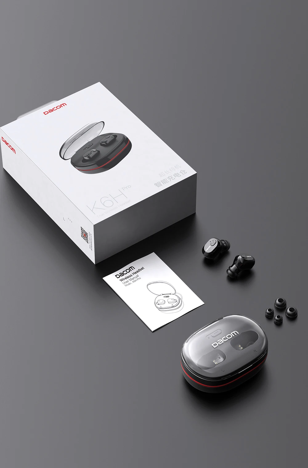 DACOM K6H Pro/T8 настоящие беспроводные стерео наушники TWS Bluetooth наушники мини невидимые наушники-вкладыши монитор для iPhone samsung