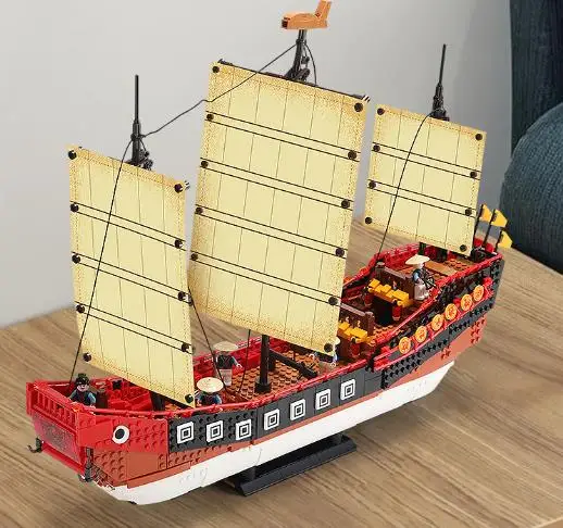 XINGBAO строительные блоки легированная парусная лодка серии Cantonese Galleon модель