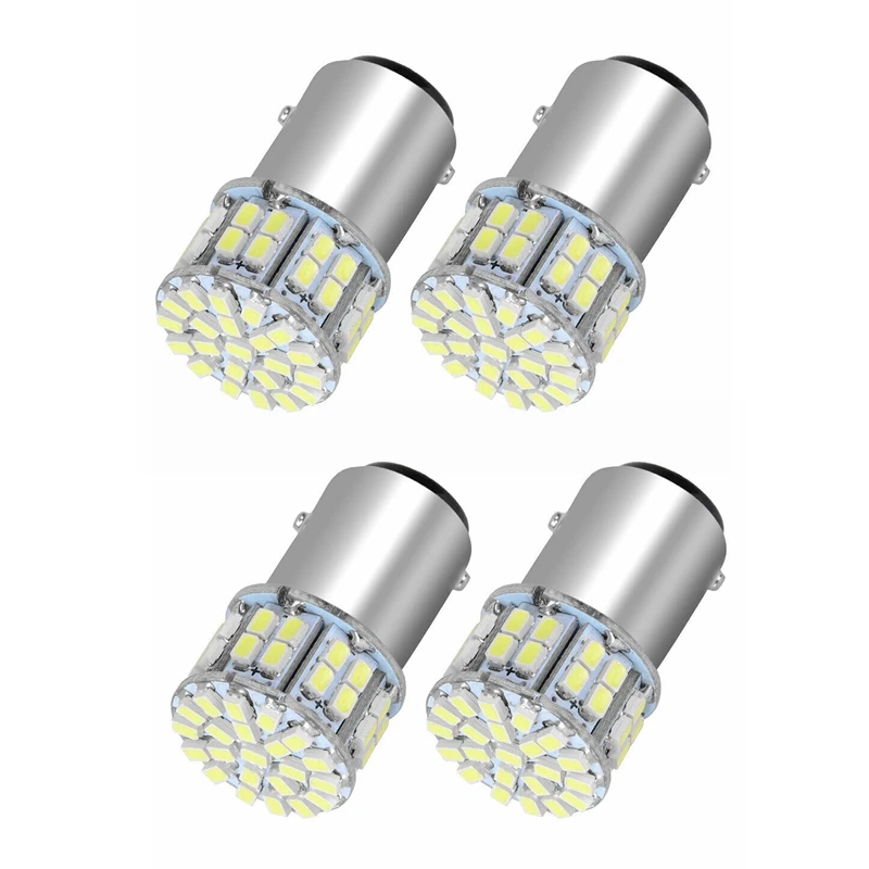 

4 шт. 6000K Белый 1157 50SMD задний стоп-сигнал светодиодные лампы BAY15D 12 В