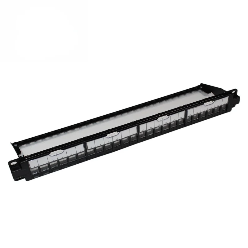 

24 Port Shielded Empty Frame Network Distribution Empty Frame Standard Cabinet Size Rack Type Belt Management Frame