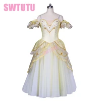 adult white gold giselle ballet dressgold romantic ballet tutuballet dress for childrenwhite tutu ballet dress bt8902