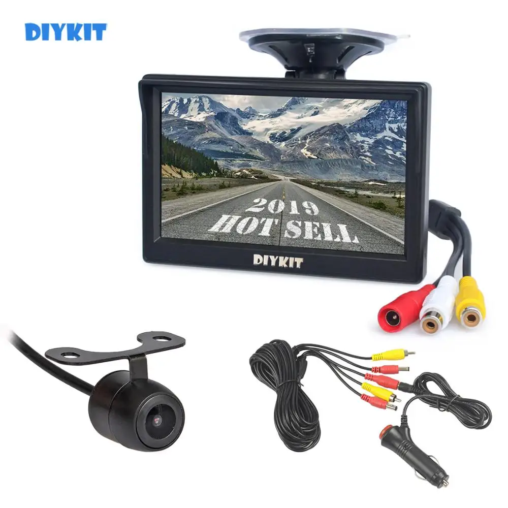 DIYKIT 5 &quotTFT ЖК дисплей заднего вида автомобильный монитор + Водонепроницаемая