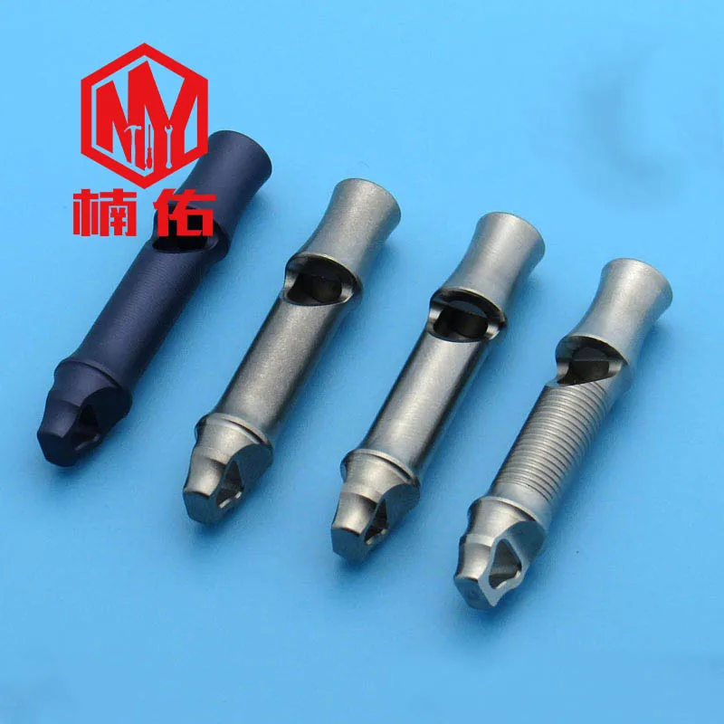 

Свисток для выживания на открытом воздухе EDC 120dB, титан, нержавеющая сталь, алюминий и другие материалы, аварийный многофункциональный инстр...