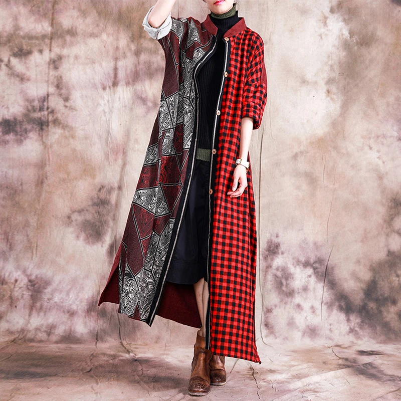 Новинка 2019 года. Осеннее Женское пальто с длинным рукавом и воротником-стойкой.