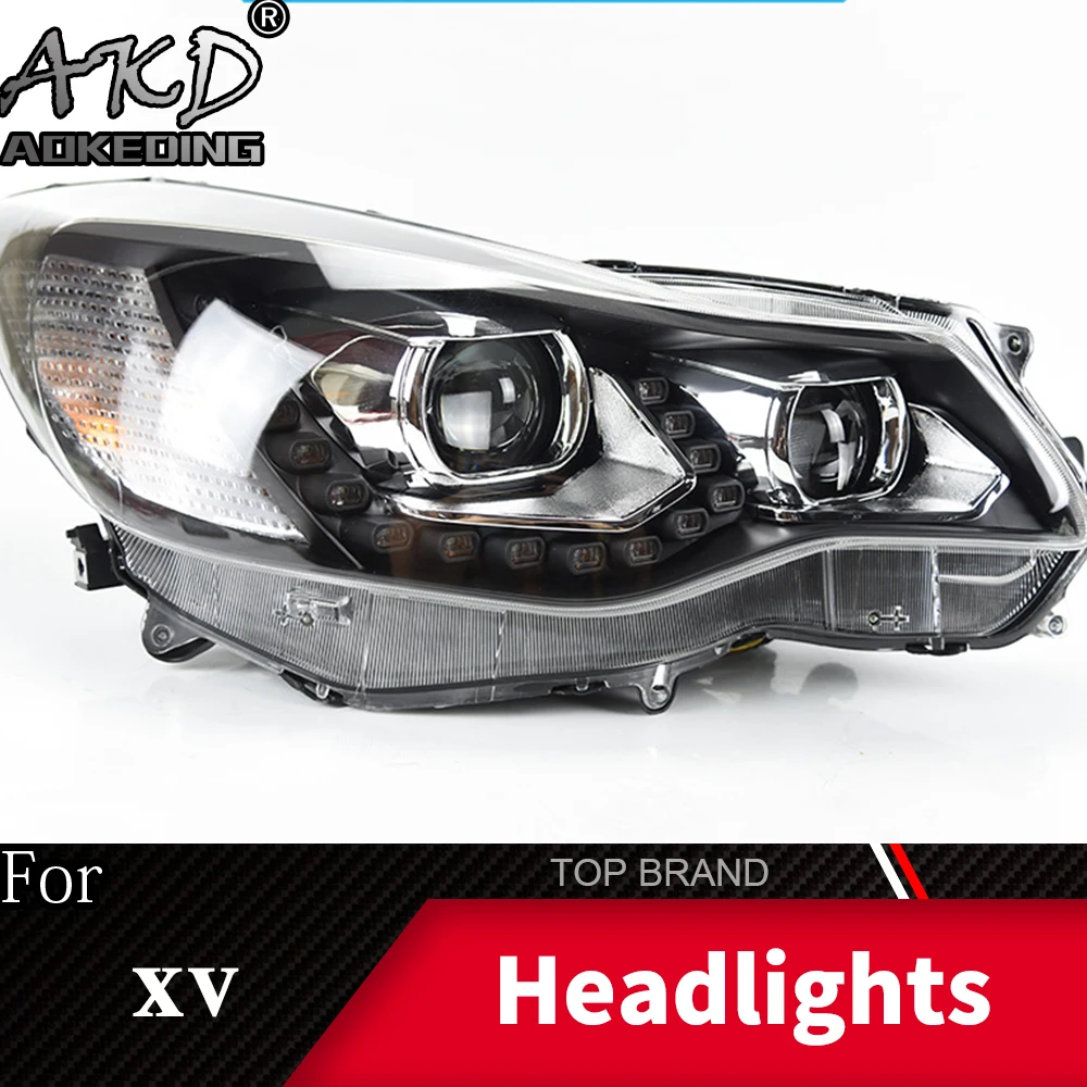 

Head Lamp For Car Subaru XV 2011-2019 Headlights crosstrek Fog Lig Day Running Lights DRL H7 LED Bi Xenon Bulb Car Accessories