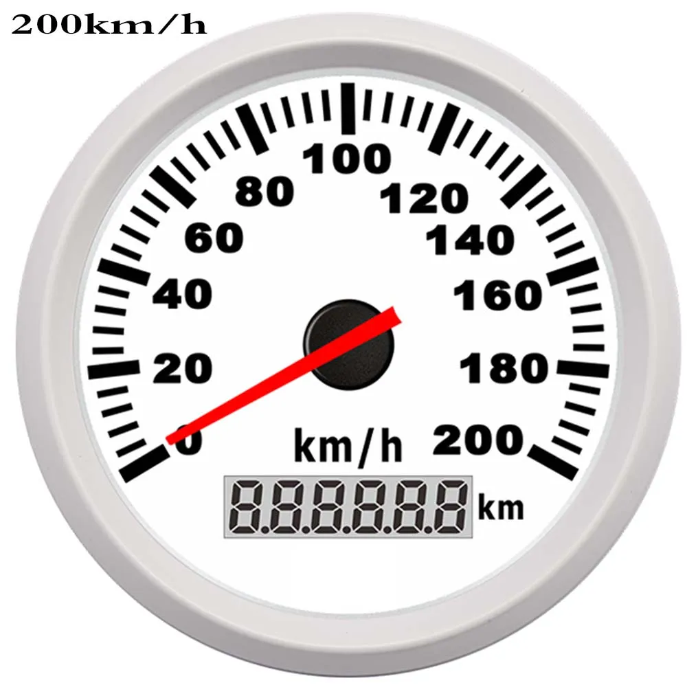 200KMH 85 мм 200 км/ч Автомобильный мотор, водонепроницаемый цифровой скоростной измеритель скорости для лодочного автомобиля - Цвет: 200KMH