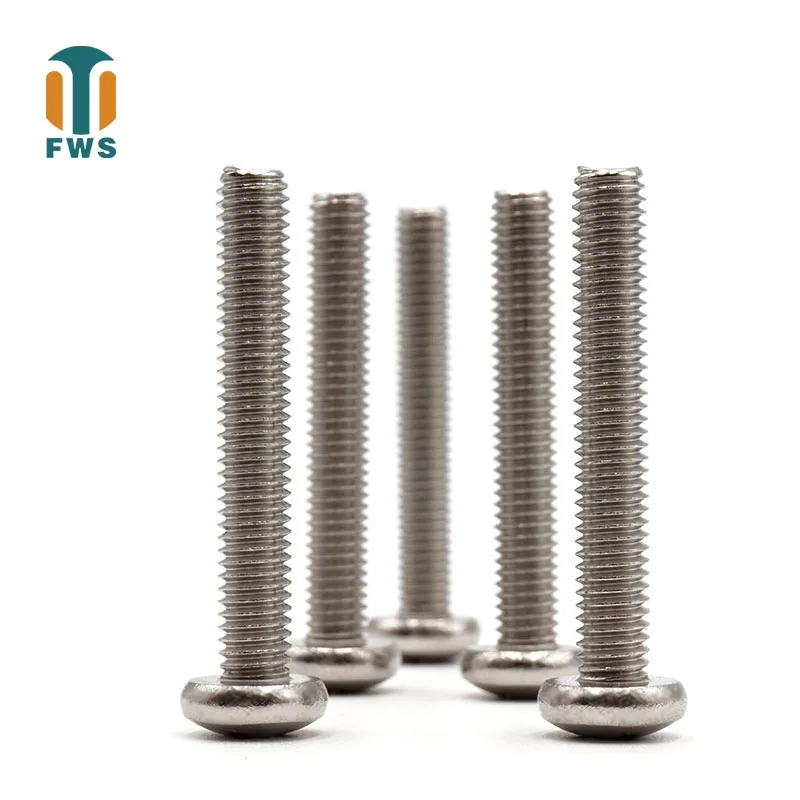 

316 GB/T 818-85 DIN ISO 7045 50 Pcs M2.5 Cross Recessed Pan Head Screws Stainless Steel Machine Screw Phillips Wood Screw Tools