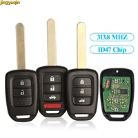 jingyuqin remote car key control 313 8mhz id47 chip keyless for honda accord 2013 2014 2015 2016 2017 mlbhlik6 il 234btn