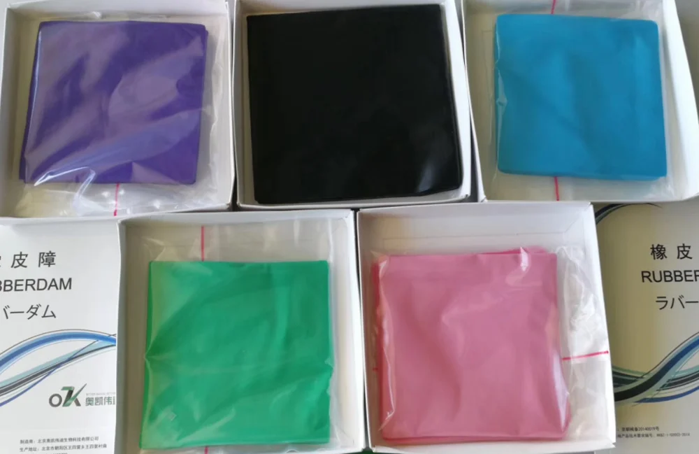 1 коробка стоматологический черный латексная натуральная резинка плотина 152 мм *