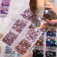 mixed colors 3d nail rhinestones nail shiny diamond crystal luminous glitter diamond diy nail art decorations nail accessories