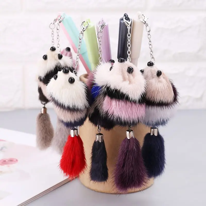 3pcs/set Kawaii Cartoon Mouse Plush Pendant Gel Pens Black Ink Signature School Office Stationery Gift | Канцтовары для офиса и
