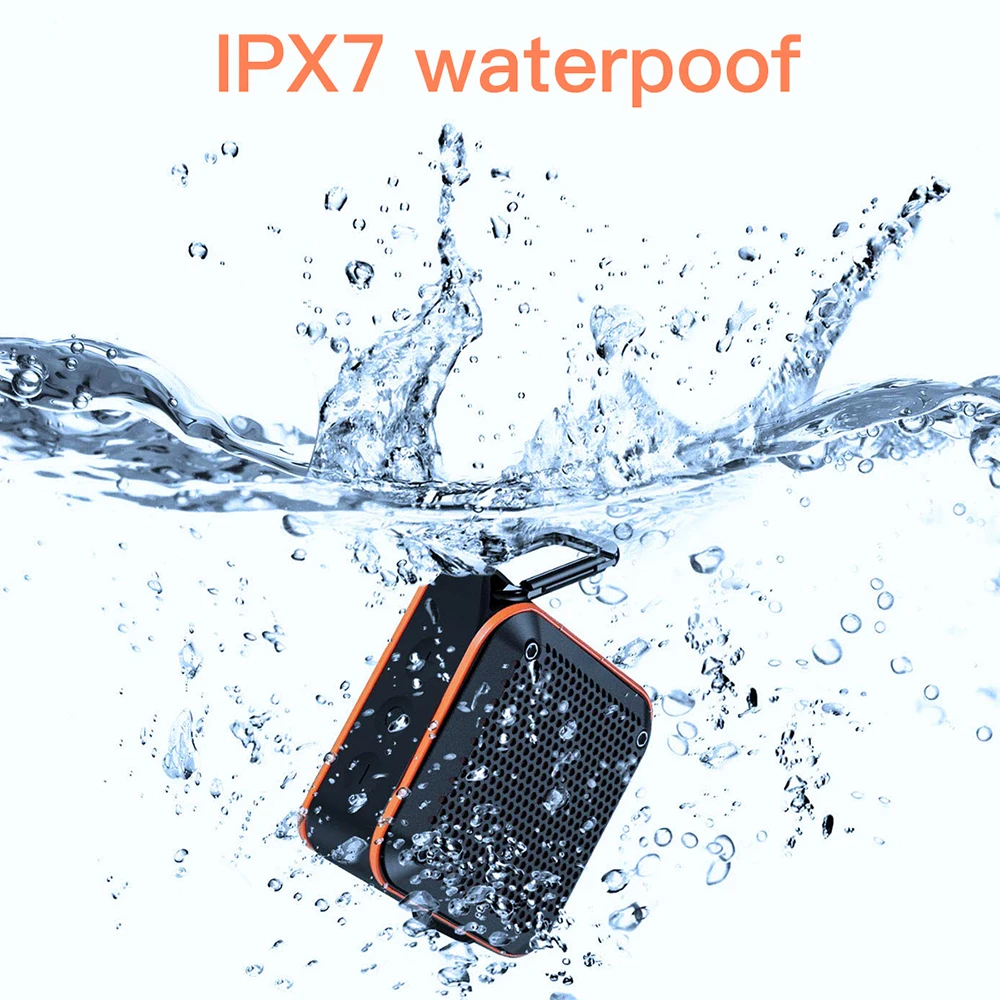 

5 Вт IPX7 Bluetooth-динамик, беспроводная стерео Портативная Bluetooth-Колонка 5,0 для телефона/ПК, Спортивная Bluetooth-колонка