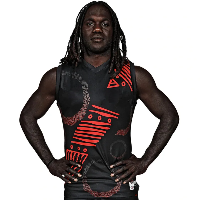 

2020 ESSENDON BOMBERS HOME GUERNSEY INDIGENOUS JERSEY size S-3XL