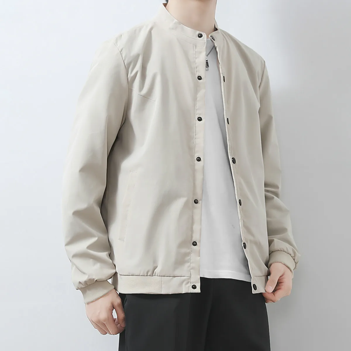 

Autumn coat men's baseball jacket Korean fashion loose Joker casual autumn and winter large size men's coach jacket jacket