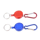 Брелок для ключей Ski Pass ID держатель для карт, стальной шнур, многофункциональный, многоцветный, выдвижной