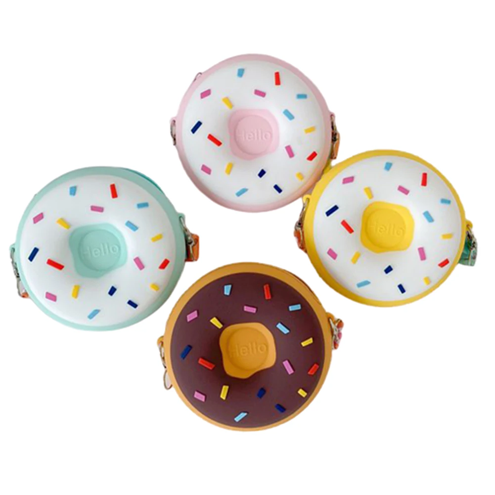 Сумка кросс-боди в форме пончика на молнии регулируемый мешок плечо для мелочи