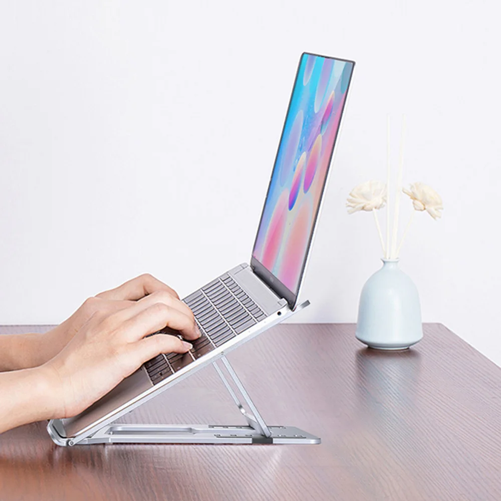 Стойка из алюминиевого сплава двусторонняя подставка складная для настольного