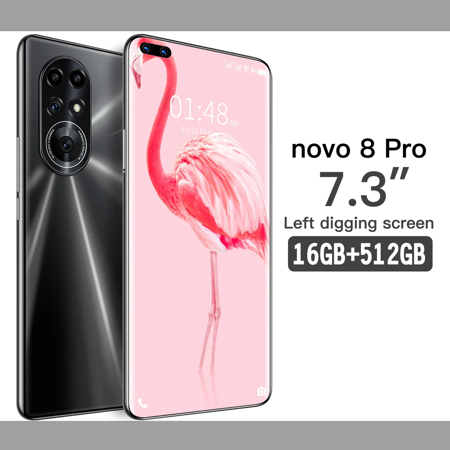 Nowa8 Pro-tel&eacute;fono inteligente Android 11, 16GB y 512GB, versi&oacute;n Global, pantalla HD 5G, 6800mAh, 7,3 pulgadas, 10 n&uacute;cleos-1