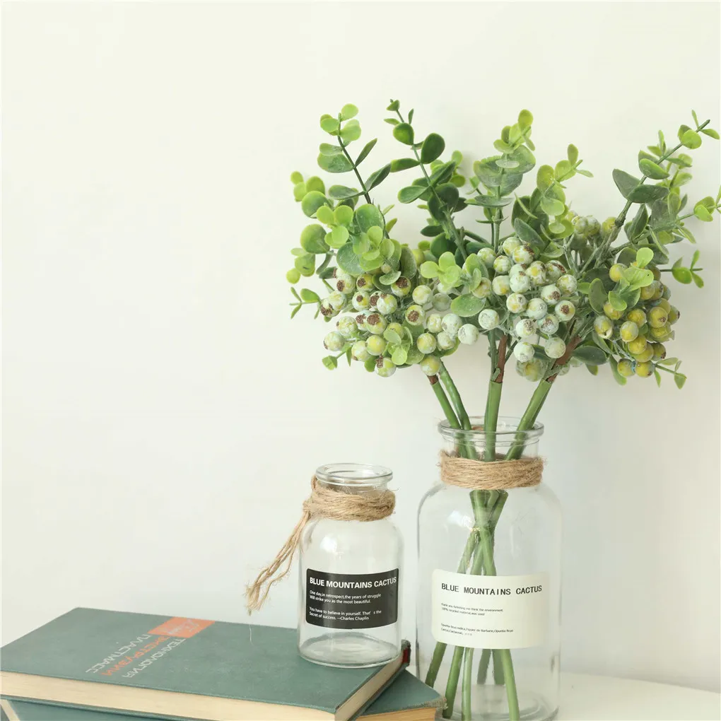 

Искусственное Ягодное растение для дома и офиса, украшение для растений, для свадебной вечеринки, имитация ягодной травы