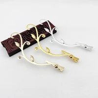 fashion vintage alloy leaves hair clip silver gold branches hairpins grace women girls party accessories alloy clip hai jewelry
