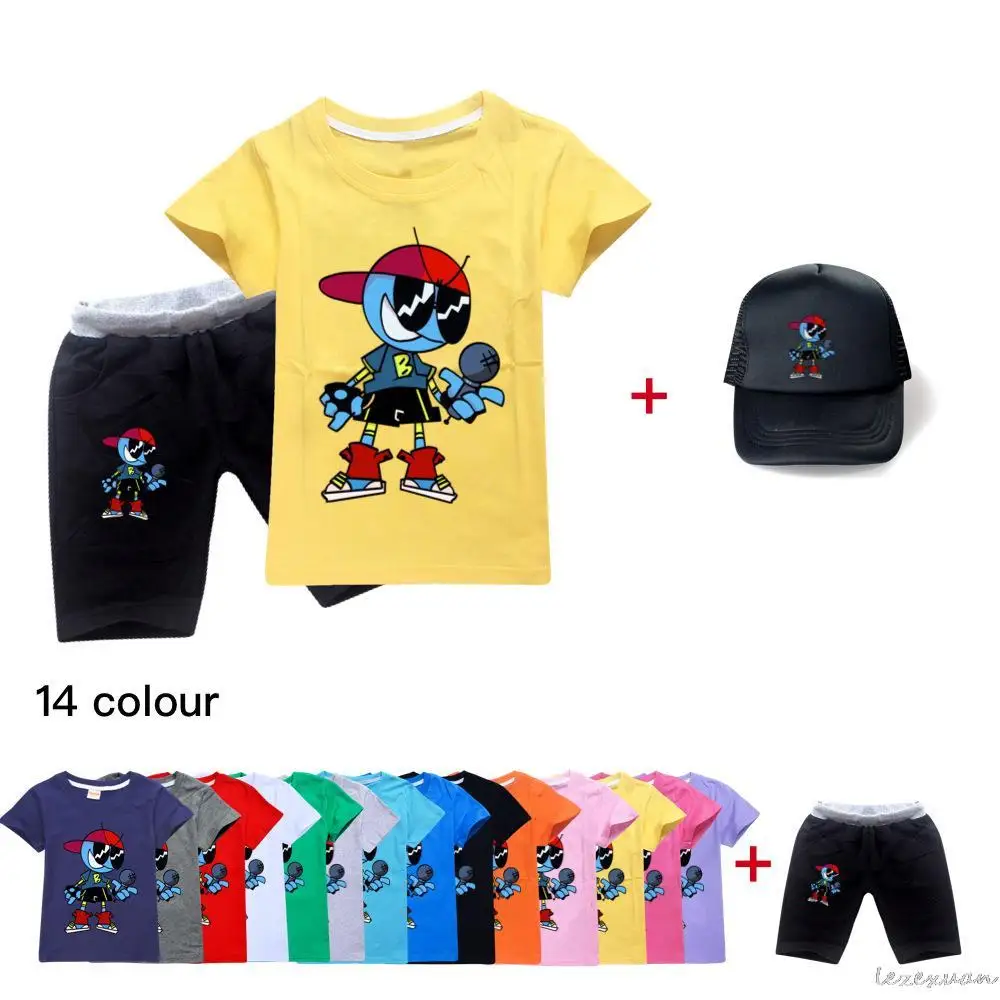 Летняя одежда для девочек и мальчиков костюм игры пятничная ночь Funkin футболка с 3D