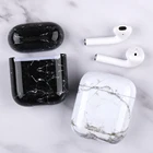 Мраморные Чехлы для Apple AirPods 1 2 чехол Bluetooth наушники Мягкий силиконовый чехол для AirPods 1 2 Коробка для хранения наушников Funda