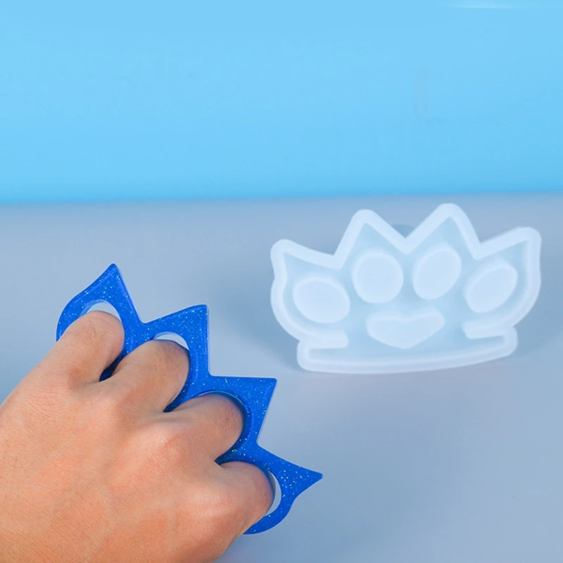 Хрустальный эпоксидная смола форма 4 полости кастинговые пыли литье силиконовая