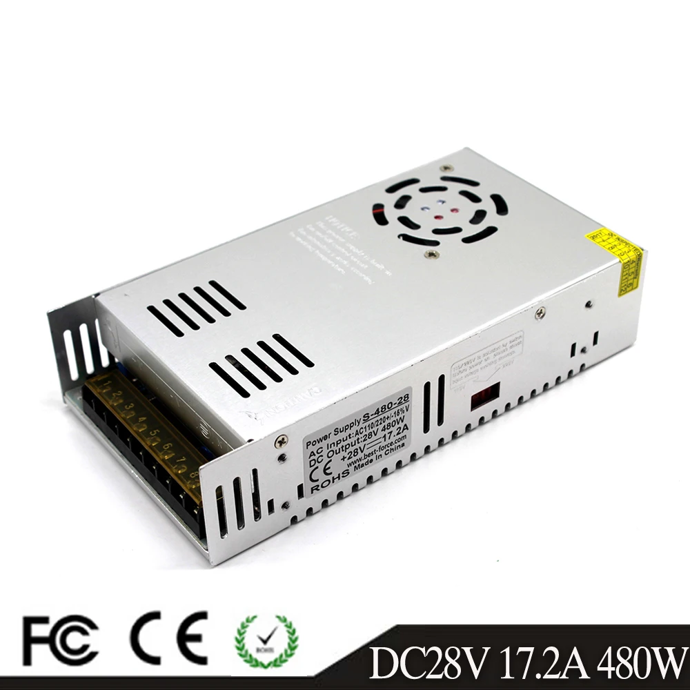 Одиночный выход DC28V DC30V DC32V DC36V DC42V DC48V DC60V DC12V DC24V источник питания импульсный