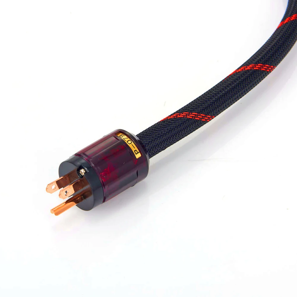 Hi-end OFC Copper US Power Cable P-079+P-079 power plug connector jack Extension cable AMP supply | Электроника