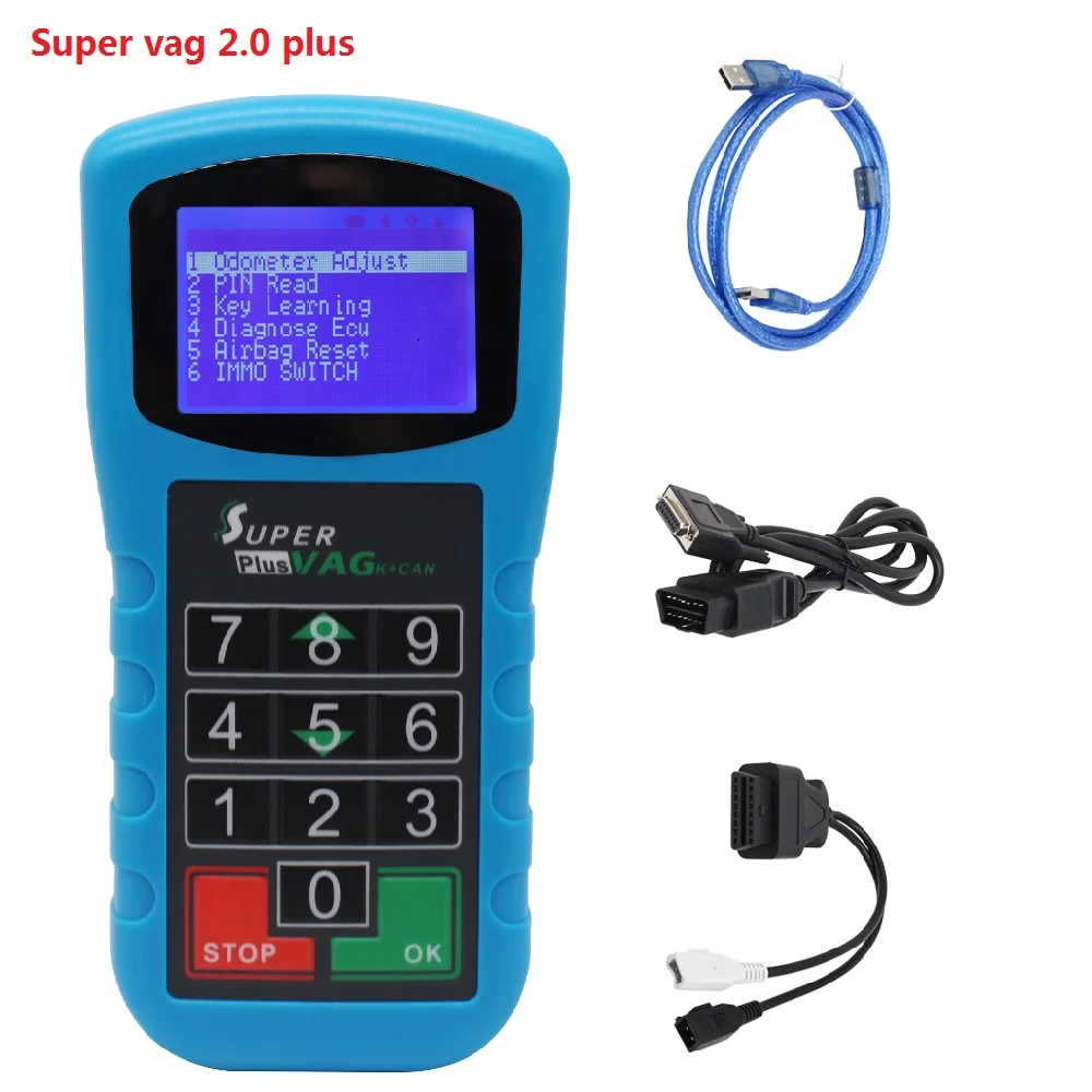Диагностика Супер VAG K + CAN Plus 2 0 коррекция пробега считыватель Pin кода SuperVAG