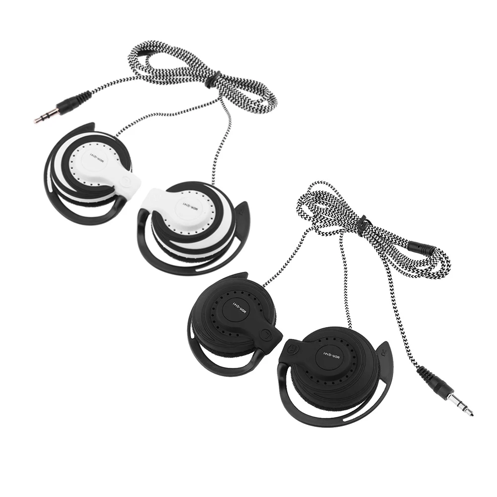 Проводная игровая гарнитура 3 5 мм спортивные наушники вкладыши с крючком 1 метра