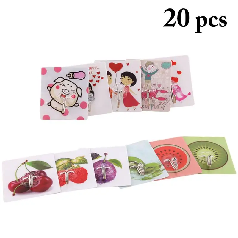 

Крючок настенный бесшовный самоклеящийся, 20 шт.