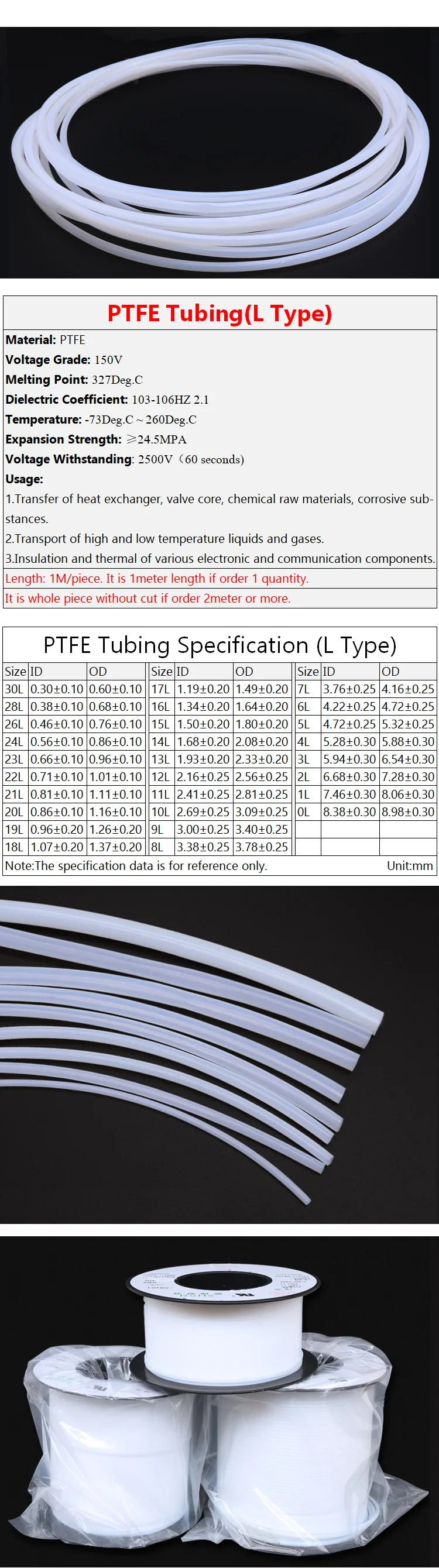 24л 0,56 мм x 0,86 мм PTFE трубка Т эфлон Изолированная жесткая капиллярная F4 труба высокая термостойкость передающий шланг 150 в красочные