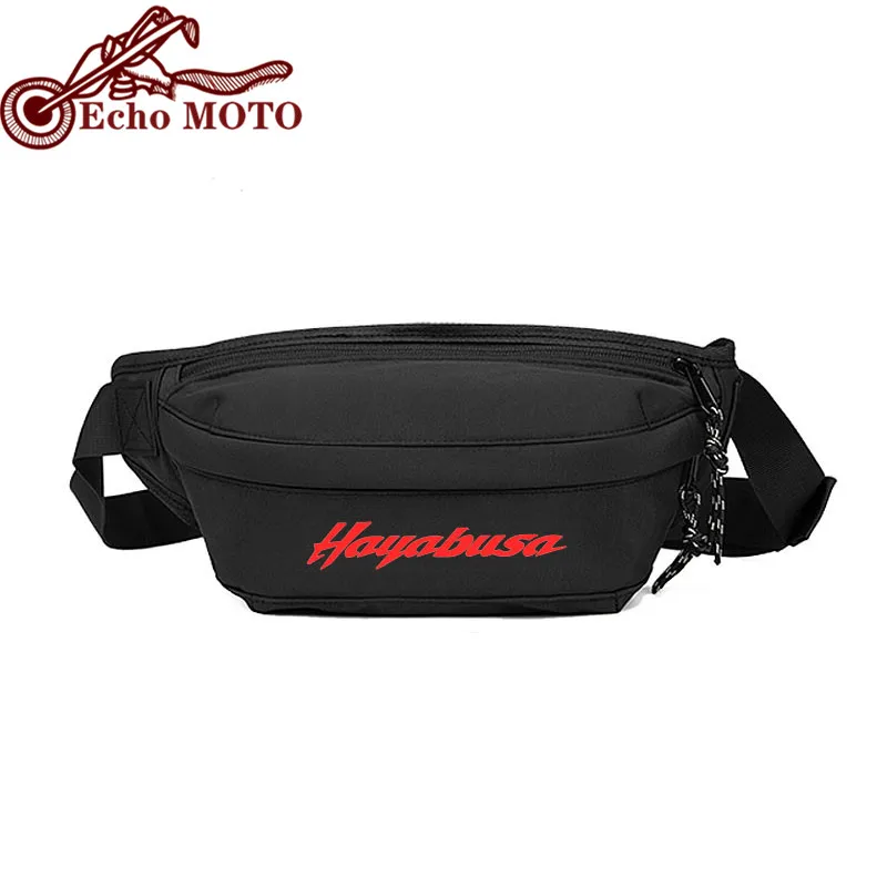 

For SUZUKI HAYABUSA GSXR1300 LOGO Men Waist Pack Belt Hip Bum Slant back bag Chest Bag Male Motorcycle Riding Antitheft Purse