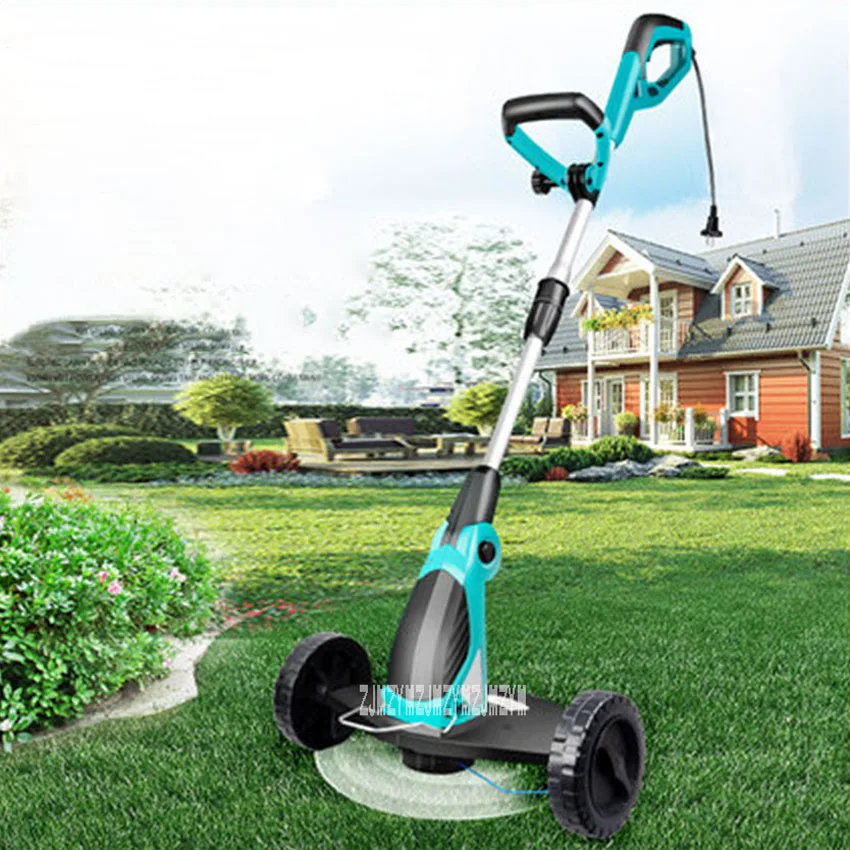 GT650 Electric Lawn Mower Gardening Mowing Tools Grass Trimmer Household Adjustable Handles Lawn Mower 220V 650W 9000RPM 330mm