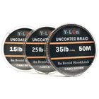 50 м леска для ловли карпа, плетеная леска, камуфляжная мягкая свободная леска для ловли карпа, леска для ловли волос, 25 35 фунтов, леска для снаряжения