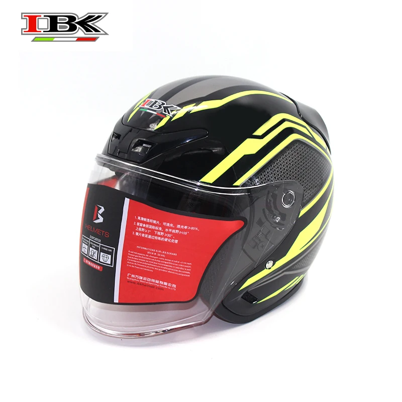 

IBK стильный мотоциклетный шлем 3/4 безопасности Casco Прохладный шлем унисекс открытым лицом четыре сезона XL шлем IBK-703