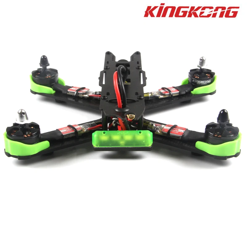 KINGKONG 210 PNP fibra de carbono Мини FPV Квадрокоптер F3 PLUS 200 mW 2204 мотор 12A ESC COMS камера и антенна 10 pares 5040