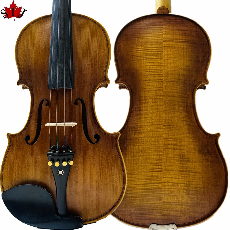 Скрипка в стиле SONG Master Strad 4/4 резьба по ребра и шею коричневая скрипка красивый