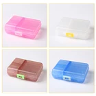 Органайзер для таблеток на каждый день, 4 ячейки, квадратный органайзер для таблеток, пластиковая шляпа, мини-органайзер для хранения лекарств