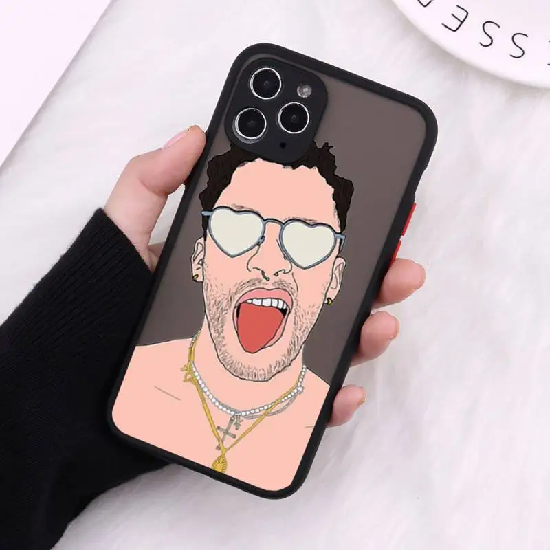 

Yo Perreo Sola Bad Bunny Maluma Phone Case Matte Transparent For iPhone 12 Mini 11 Pro XR XS Max 7 8 Plus