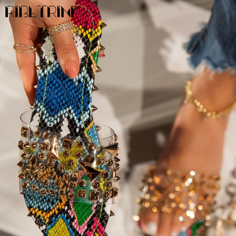 Женские пляжные шлепанцы riason ini повседневные из пвх с открытым носком без