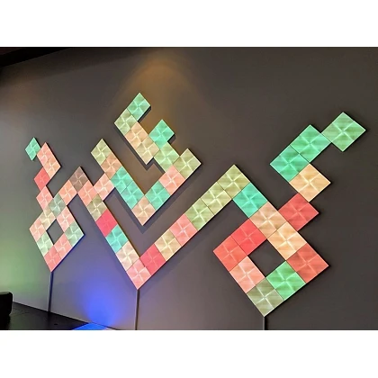 Умная система освещения Nanoleaf Canvas Smarter Kit (9 панелей) и управляющий блок (NL29 0002SW