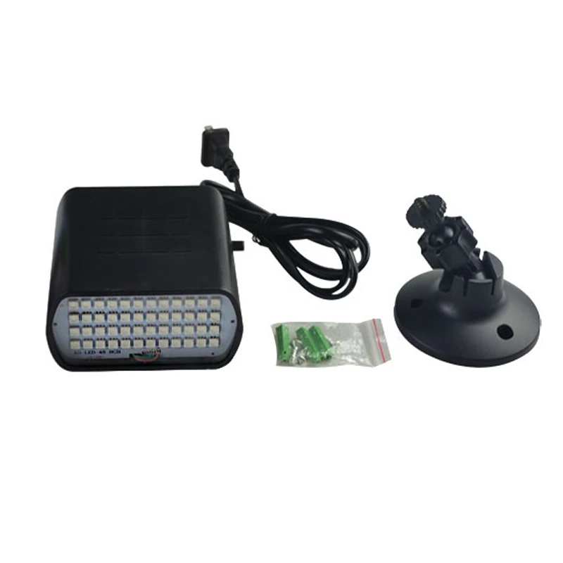 48 светодиодный RGB сценический светильник стробоскоп вспышка голосовое