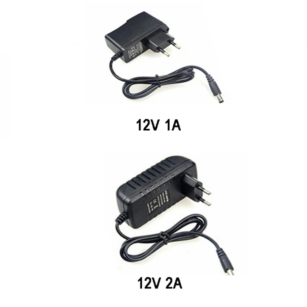 12 В адаптер питания для светодиодной ленты AC110-220V к DC12V 1A 2A 3A 4A 5A 6A 10A трансформатор с EU/US/UK/AU разъем