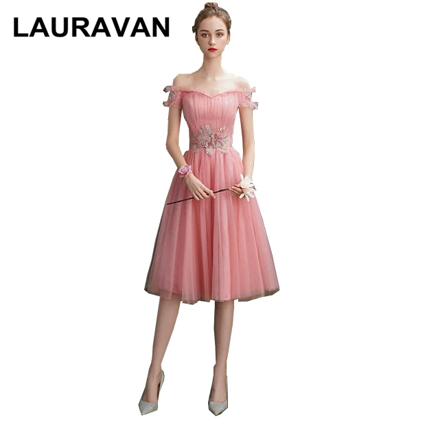 Новинка 2020 элегантное короткое Тюлевое платье для подружки невесты летние