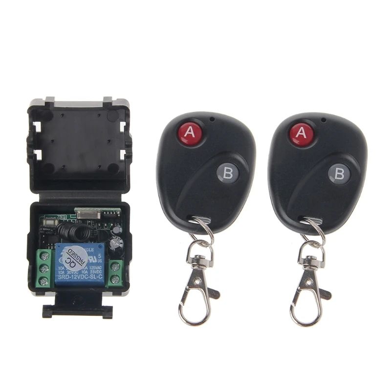 DC 12V 10A 433MHz Wireless RF Relay Remote Control Switch Receiver Transmitter Kit | Электроника