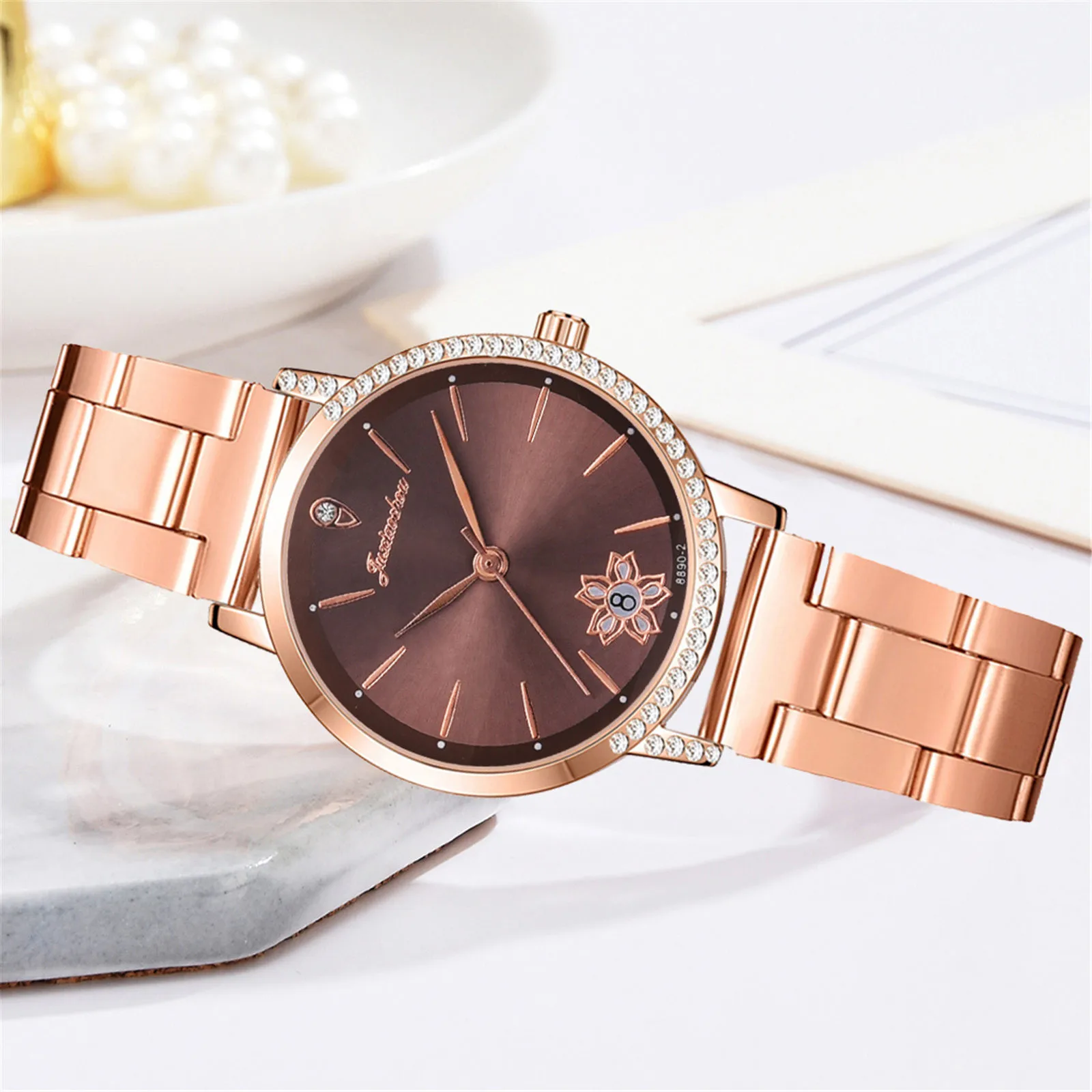 

Luxury Women's Wristwatches Bracelet Watches Top Brand Ladies Casual Quartz Watch Steel Women's Wristwatch Montre Femme Relogio